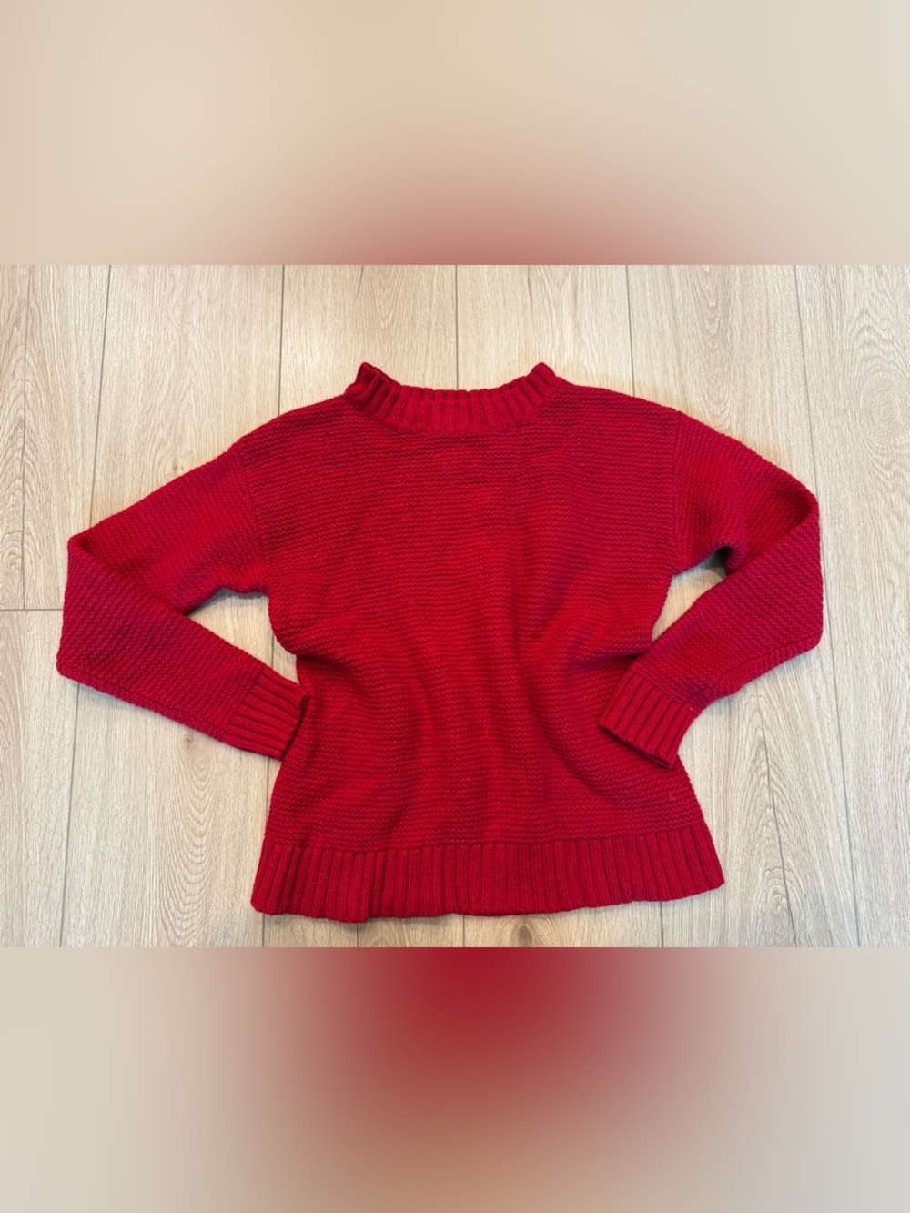 Pendleton Vibrant Red Crewneck Knit Sweater